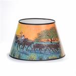This new shade from Aladdin features a cowboy with Texas Longhorn cattle, mesquite trees, and cacti on a warm, sunset colored background. Fits most  Aladdin Kerosene Mantle Lamps