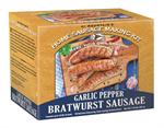 Make homemade Garlic Pepper Brats with this easy to use sausage kit.
