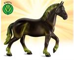 Terran is a stunning draft horse who radiates the strong and steady image of an earth-type horse.  His shimmery brown coat and earthy green accents represent nutrient-rich soil with the first signs of new growth.
