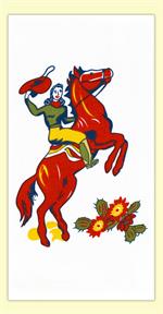 Red and White Kitchen Company makes retro, vintage inspired kitchen towels created from actual image from the 1940s and 1950s. Each towel is made of 100% cotton. Measures 17