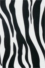 Oilcloth yardage in a classic zebra stripe. This design makes for a bold statement in any home.