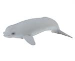 Belugas are gregarious and form groups of up to 10 animals on averages. They are slow swimmers, but can dive to 2,300 ft below the surface. CollectA's realistic Beluga Whale Calf figurine measures 3.9