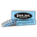 Nostalgic black licorice or anise seed flavored chewing gum, 5 sticks per pack. Black Jack chewing gum is only produced every few years in small batches by Cadbury Adams, so get them while you can!  Adams' Black Jack, the first flavored gum in the U.S. It