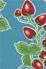Forever Summer on Blue Oil Cloth, Yardage