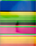 Serape on Blue Oil Cloth, Yardage