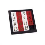 Schylling Toys Fifteen (15) Puzzle #FPZ  The 15 Puzzle is one of the world's oldest puzzles! Slide the numbers around to mix up the plastic puzzle and then try putting them back in order. The challenge of this hand held puzzle is to move the numbers aroun