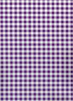 Oilcloth yardage in classic Americana gingham checks. It doesn't get more traditional than this. We stock multiple colors to match your decor. Each individual check is about 1cm in diameter.