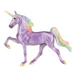 After a day of storms, the Rainbow Magical Unicorn is the first to stride out into the open meadow of the enchanted forest, bringing with him the calm after the storm.