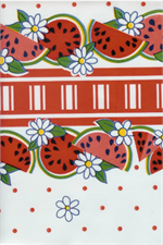 Reunion Red Oil Cloth, Yardage