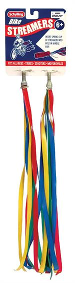 Bright colored plastic handle bar streamers for kids