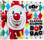 This silly clown won't stay down. He's tall, 42 inches high. Blow him up and he's ready to play. Hit him as hard as you can and he'll bounce right back up. Weight the bottom with water or sand and he becomes remarkably resilient. Made from high strength v