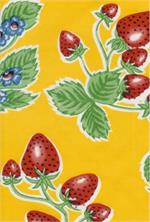 Forever Summer on Yellow Oil Cloth, Yardage